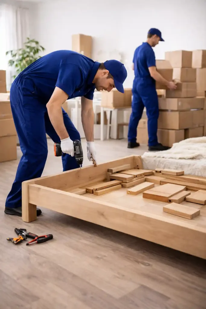 تركيب وترتيب الأثاث بعد نقل العفش لضمان تسليم منظم